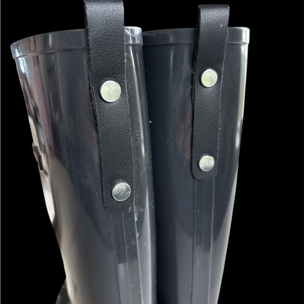 🍀Black Knee-High Winter Rain Boots with Waterproof Design